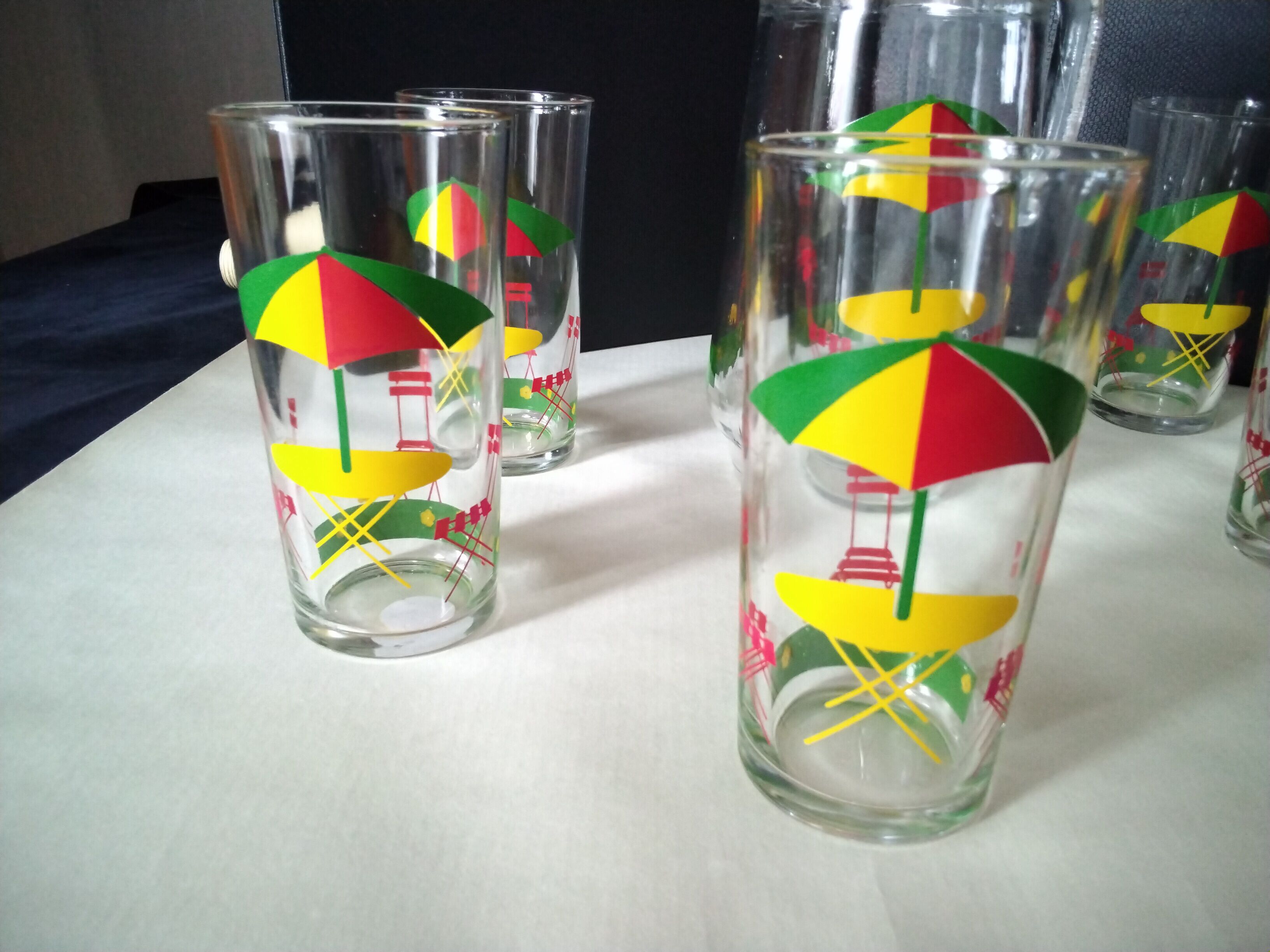 Orange service Screen-printed décor