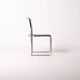 Marcel Breuer Bauhaus Tecta B40 dining chair in nickel plated bent steel an