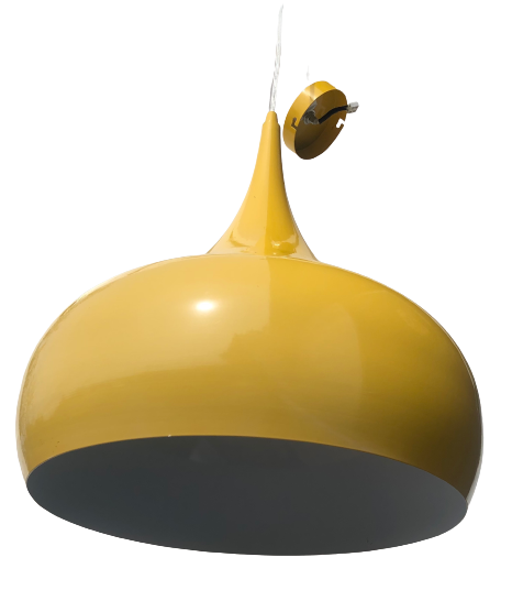 Suspension lamp yellow metal