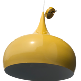 Suspension lamp yellow metal