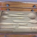 Safe cabinet 3 drawers for silver housewife