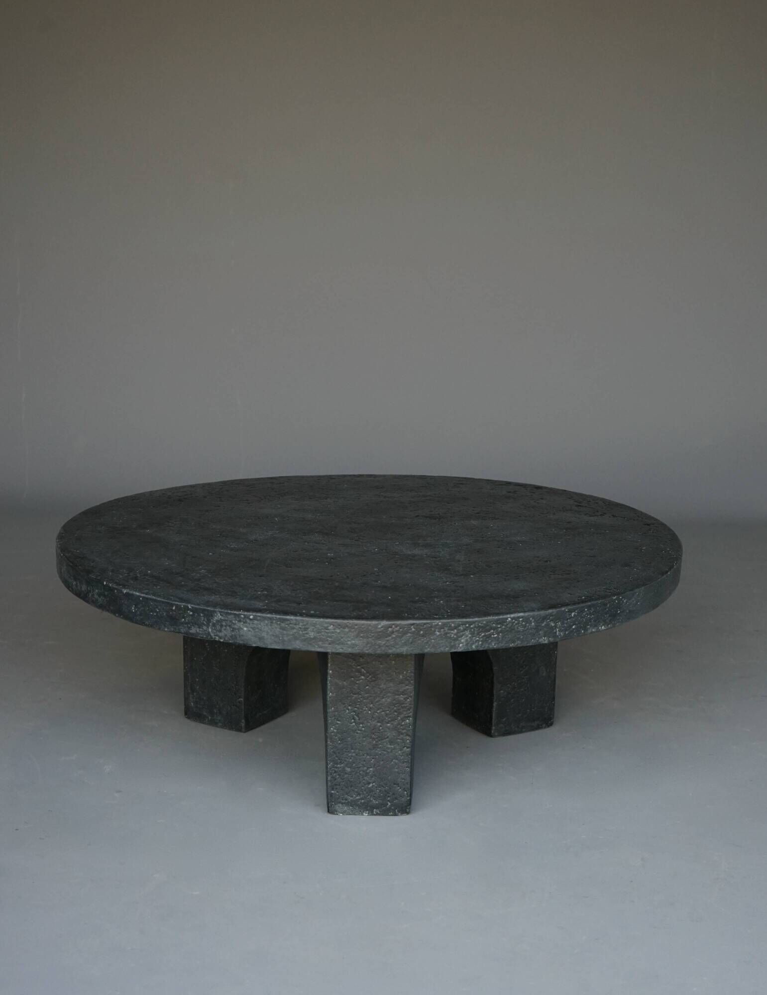 Dutch Brutalist Resin and Stone Coffee Table, 1970s