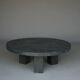 Dutch Brutalist Resin and Stone Coffee Table, 1970s