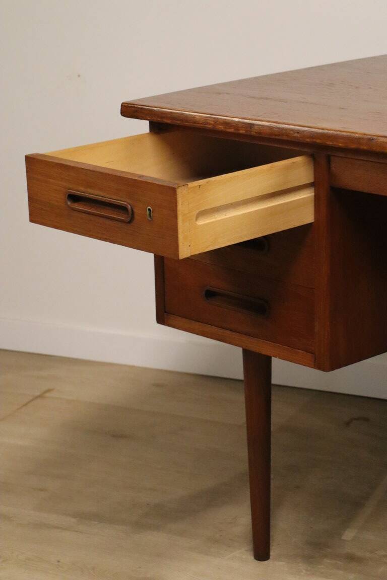 Scandinavian double-sided teak desk, 1960