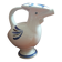 Vintage ceramic bird-shaped zoomorphic vase from Biot
