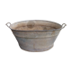 Old oval zinc basin 65 liters