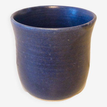 Handcrafted blue tea cup