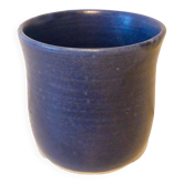 Handmade blue teacup