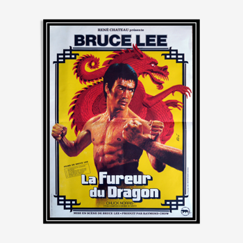 Original movie poster "The Fury of the Dragon" Bruce Lee