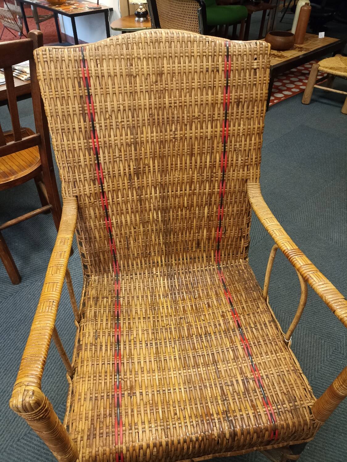 Belle Epoque rattan armchair