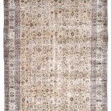 6x10 Floral Turkish Vintage Rug 199x309Cm SK 240627