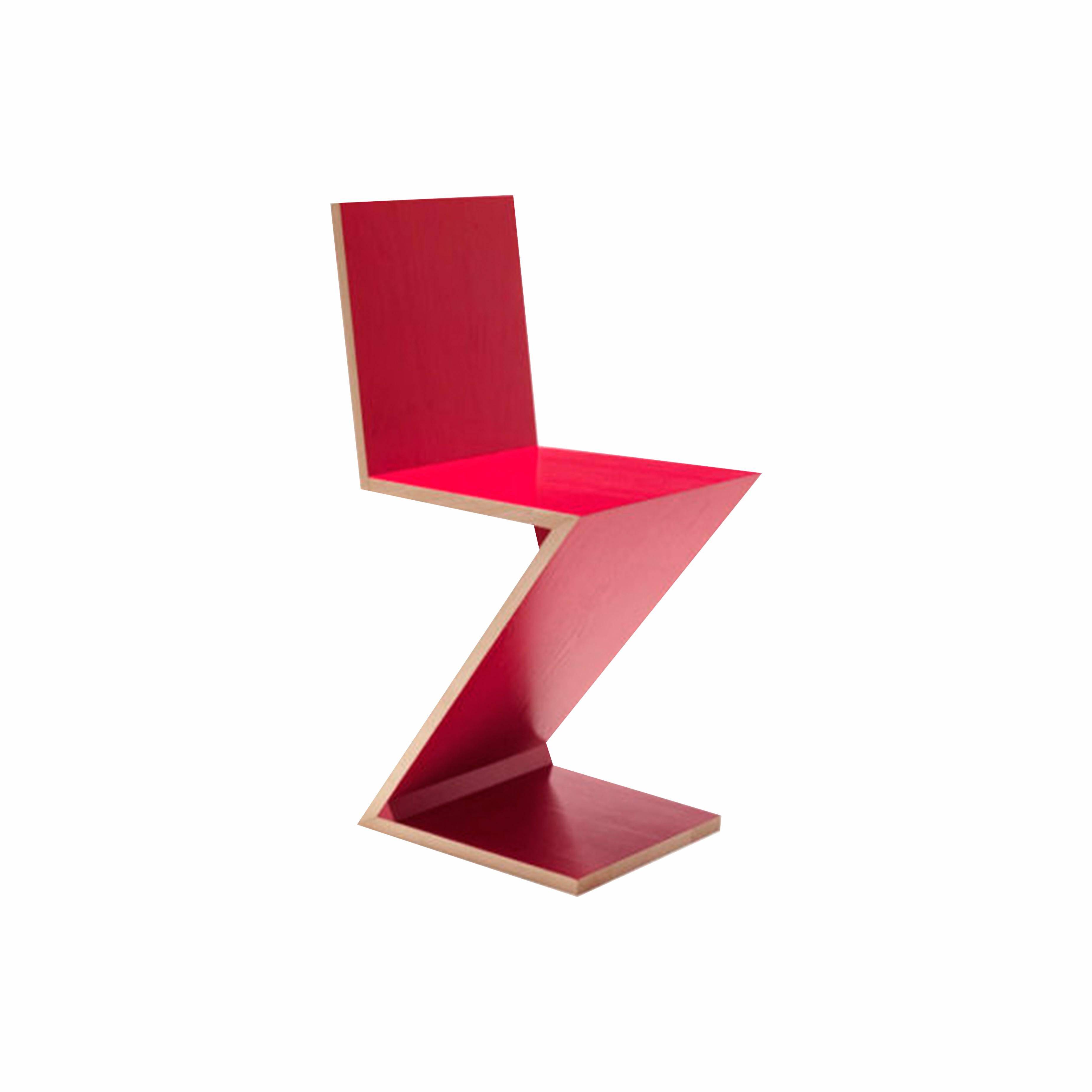Chaise Zig Zag par Gerrit Rietveld pour Cassina