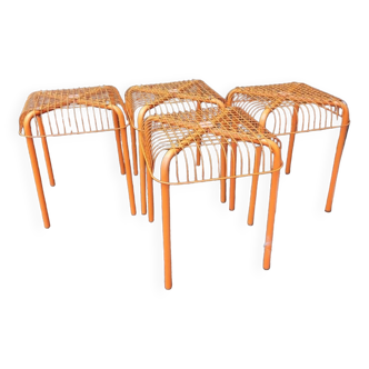 Ikea orange stools Vasteron model