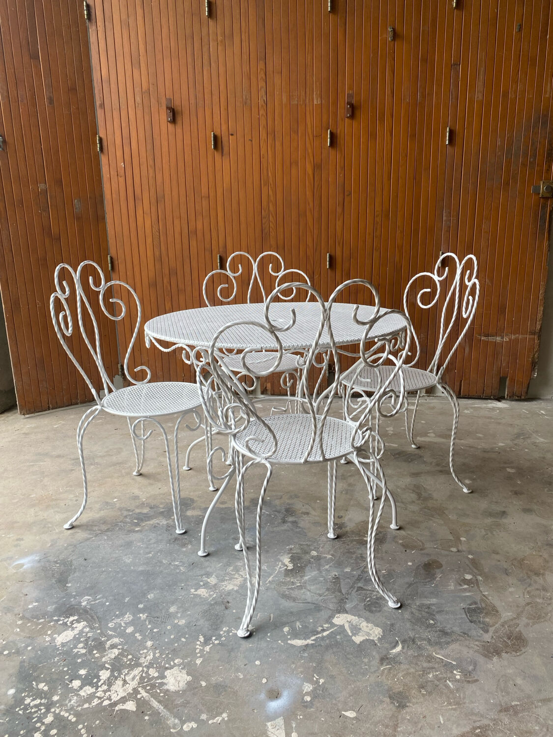 Wrought iron living room