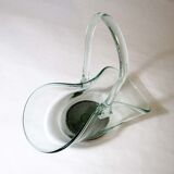 Glass and tin basket