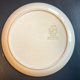 Seven vintage flower power plates
