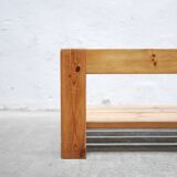 Table basse vintage en pin