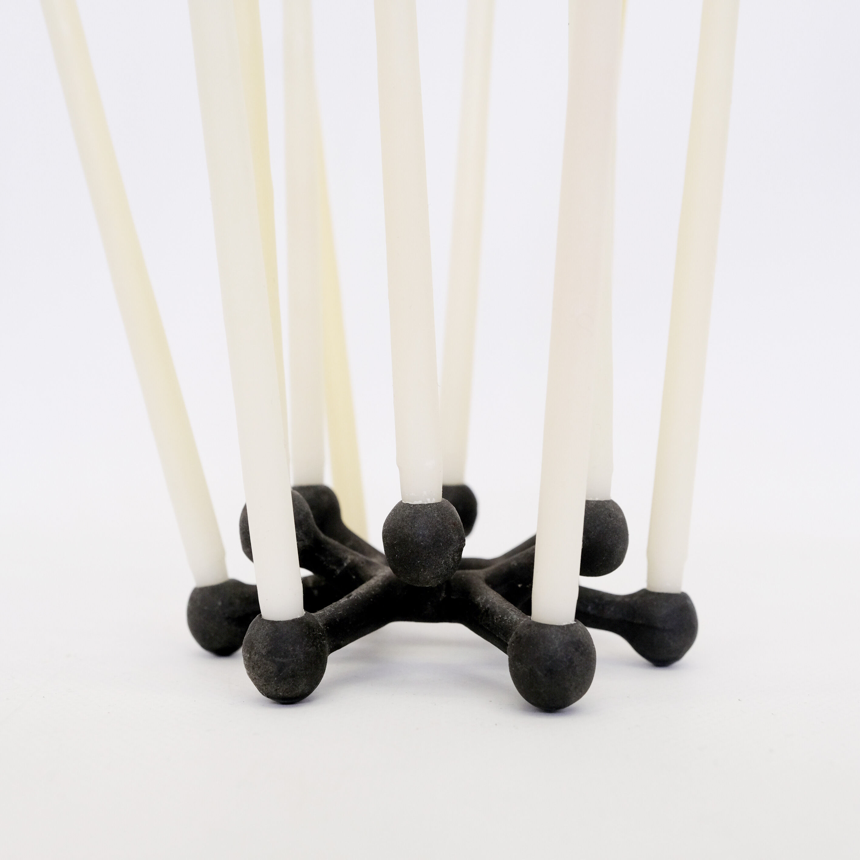 Jens Quistgaard, small cast iron candlestick, Dansk Design, 1960