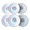 6 Céranord de Saint Amand dessert plates Lison model