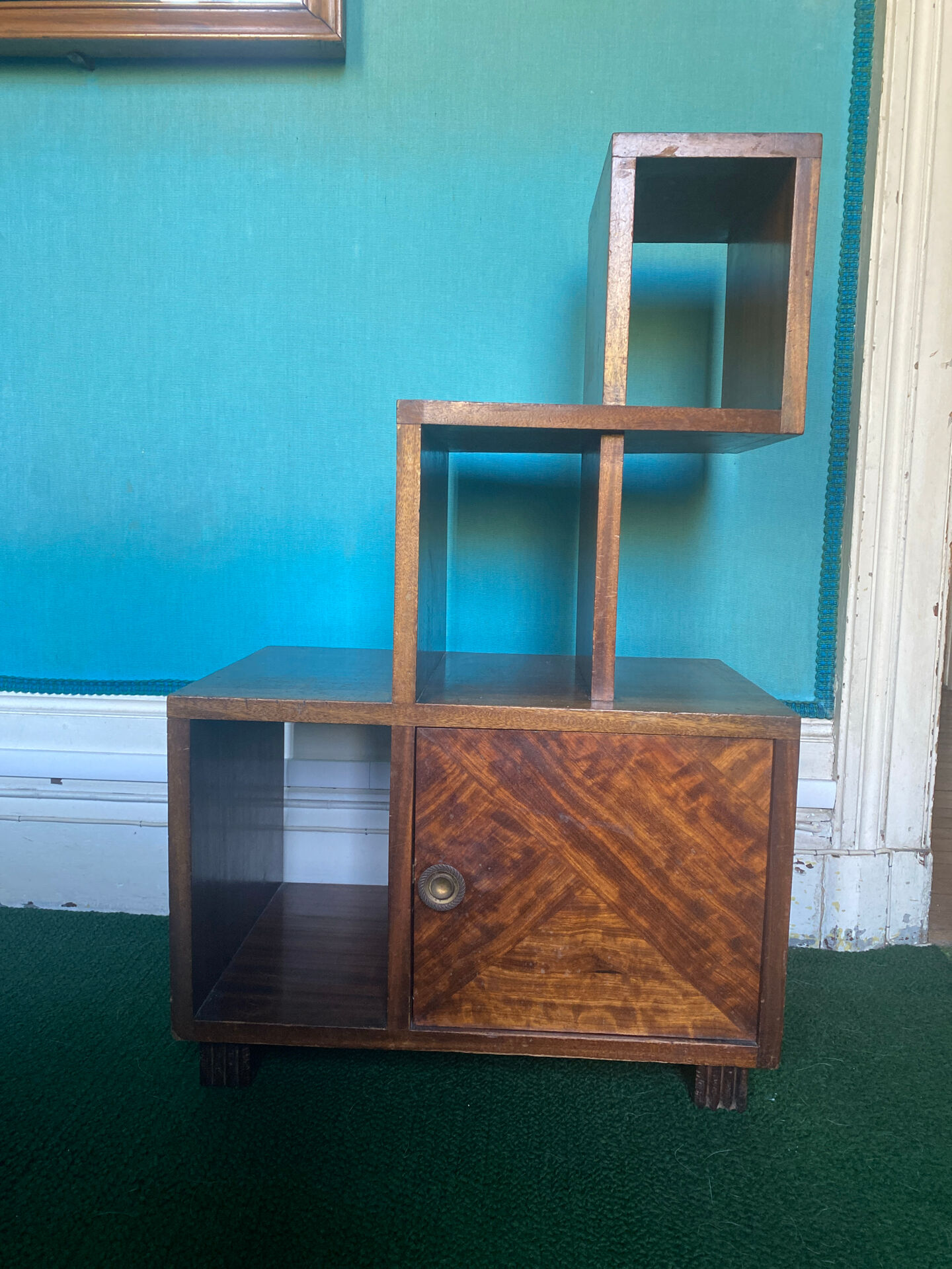 Solid wood bedside table