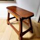 Vintage houten authentiquek zitbankje, 70 cm