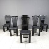 Post modern dining chairs by Pietro costantini, 1980s, set of 6