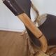 Rohe Noordworld 60s bamboo leather armchair