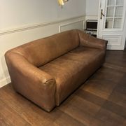 Canapé DS-47 trois places de de Sede en cuir cognac