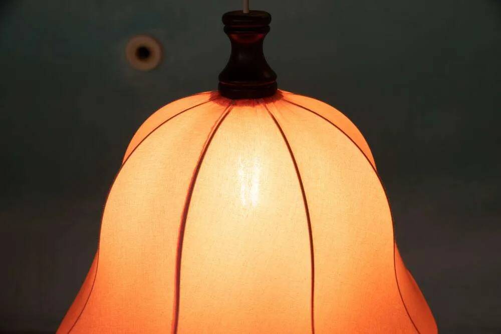 Vintage pink Scandinavian tulip pendant