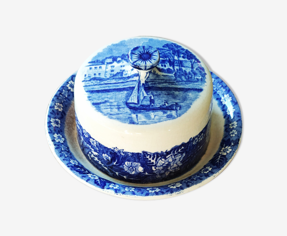 Beurrier en porcelaine anglaise