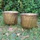 Paire de caches pots en laiton