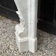 Louis XV style fireplace in white Carrara marble circa 1900