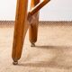 Large extendable dining table in oak by Guillerme and Chambron 1960.