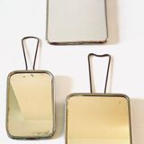 Collection of 3 vintage barber mirrors