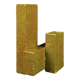 Geometric Twin-Column Ceramic Vase Space Age, Italy 1970