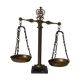 Old brass balance