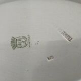 Large oval Saint-Amand dish with mimosa decoration