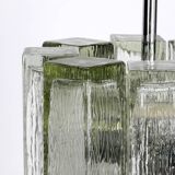 XXL glass pendant lamp by Doria | Mid Century Modern  | Brutalist Desogn