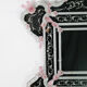 Exceptional Extra Large Size Vintage Pink Murano Glass Wall Mirror, 1950s