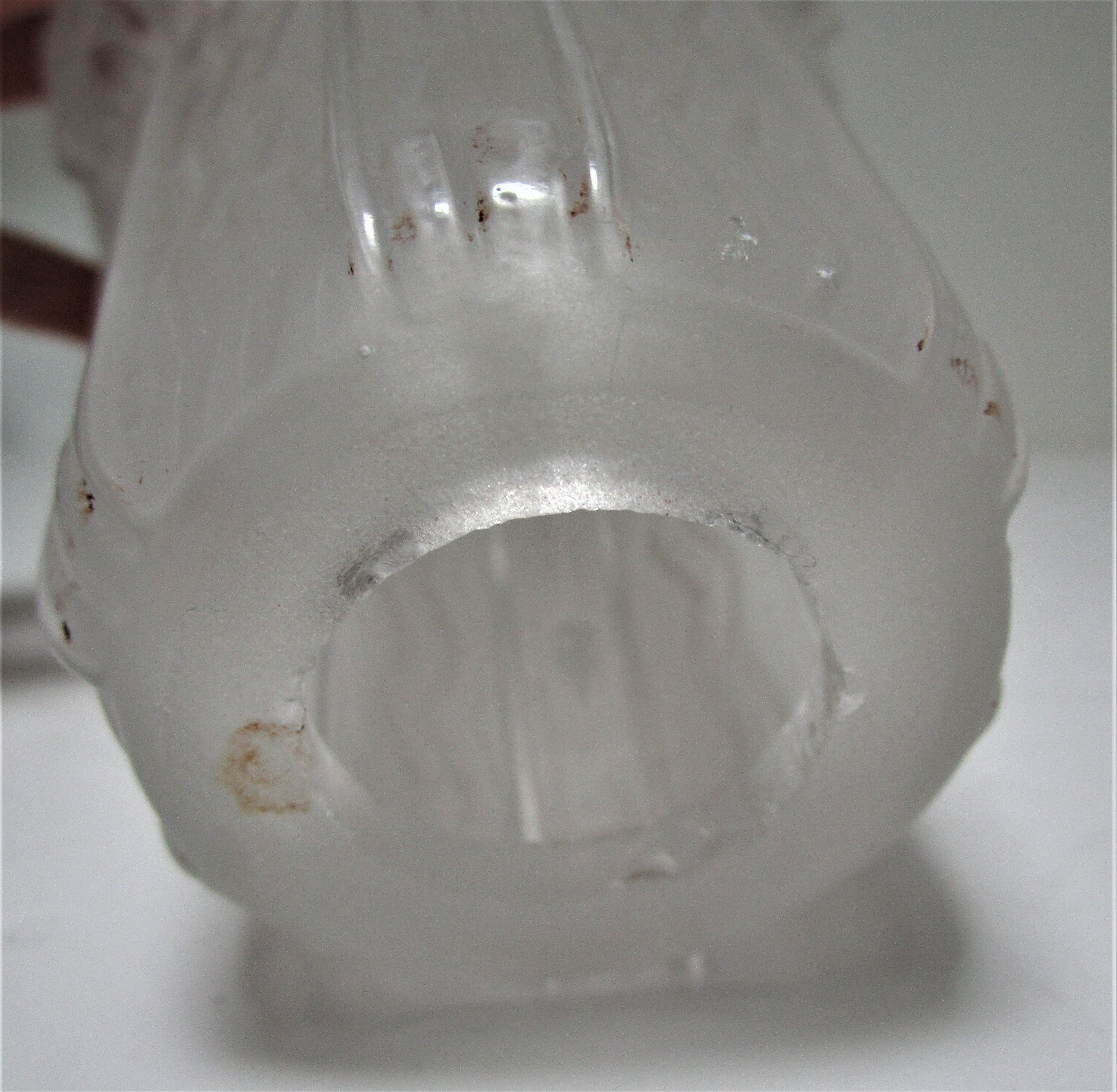 Tulip molded glass Muller brothers Lunéville Art Deco