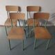 Chaise d'école vintage adulte