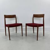 Set of Danish Chairs by Niels Møller for J. L. Møllers, 1960s, Set of 2