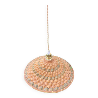 Vintage rattan pendant light