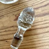 Small carafe and its chiseled glass stopper