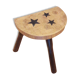 Tabouret de vacher customisé étoile