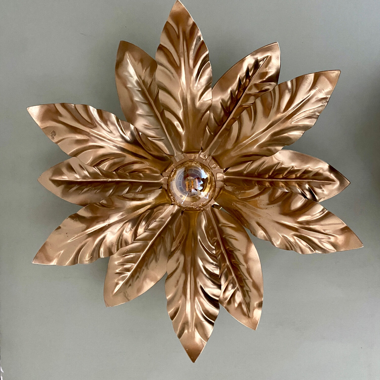 Vintage golden wall light