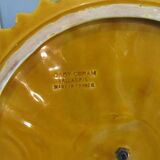 Yellow ceramic tray gaby cerame vallauris