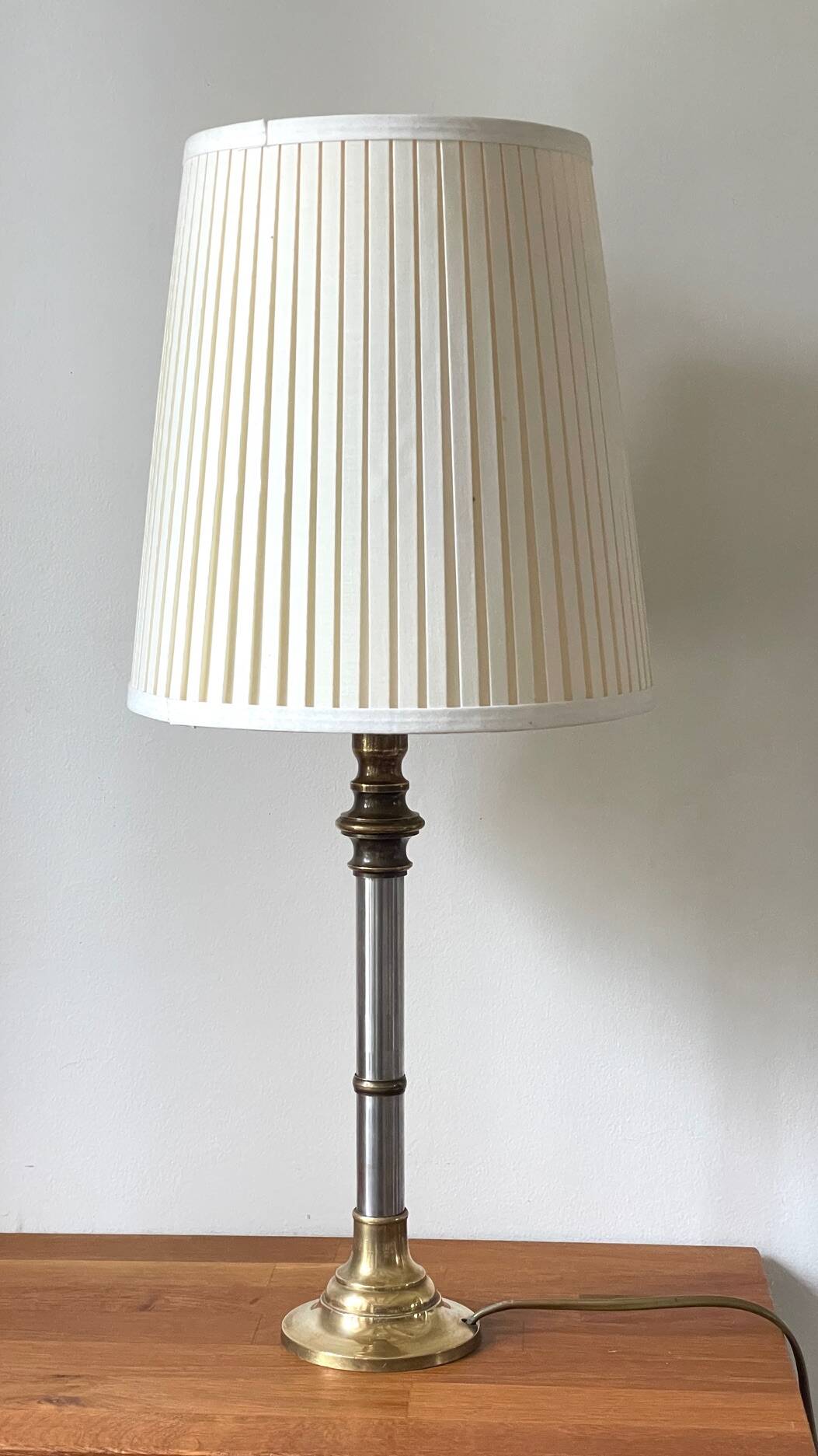 70s Steel and Brass LAMP