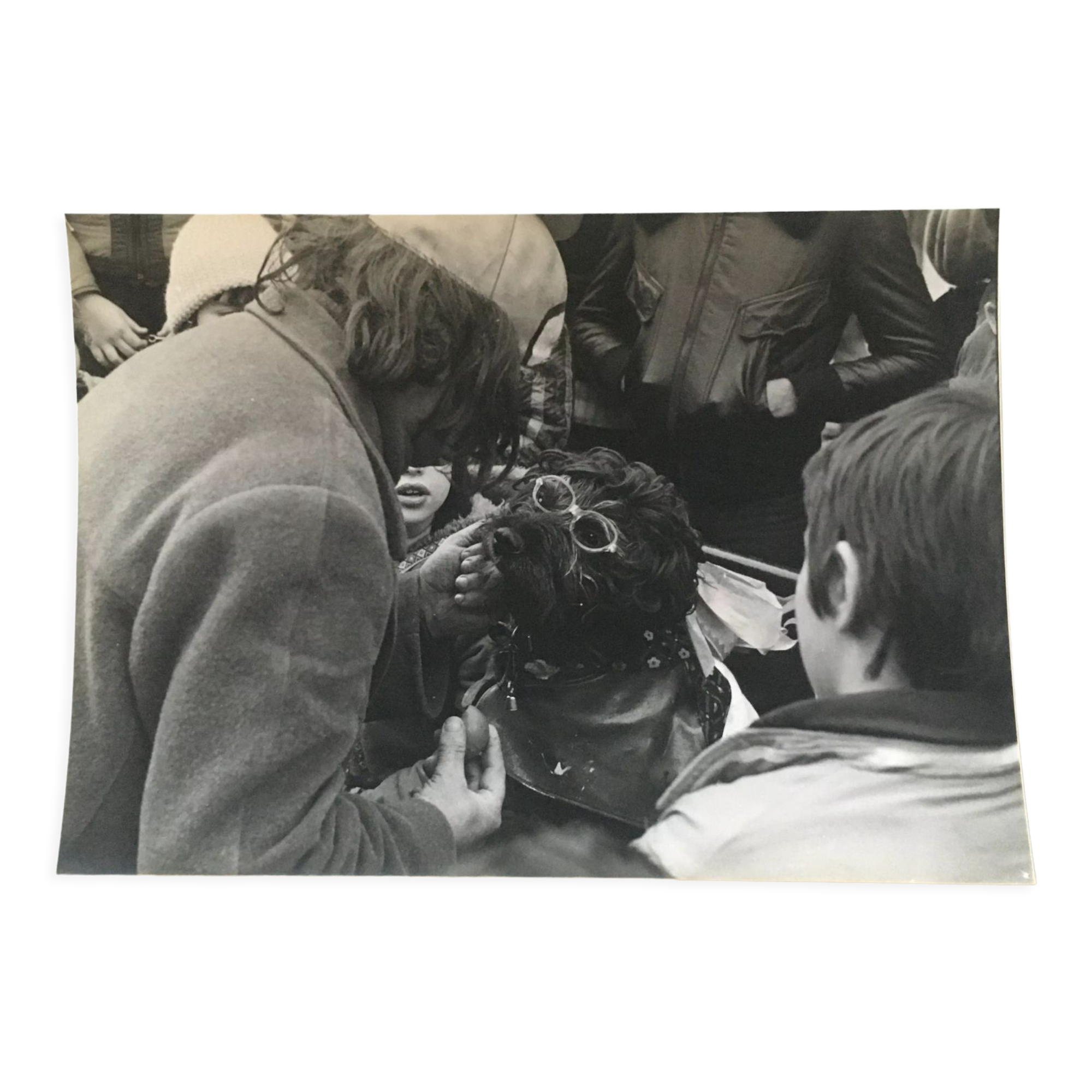 Tirage d’époque années 70. Chien Londres Angleterre