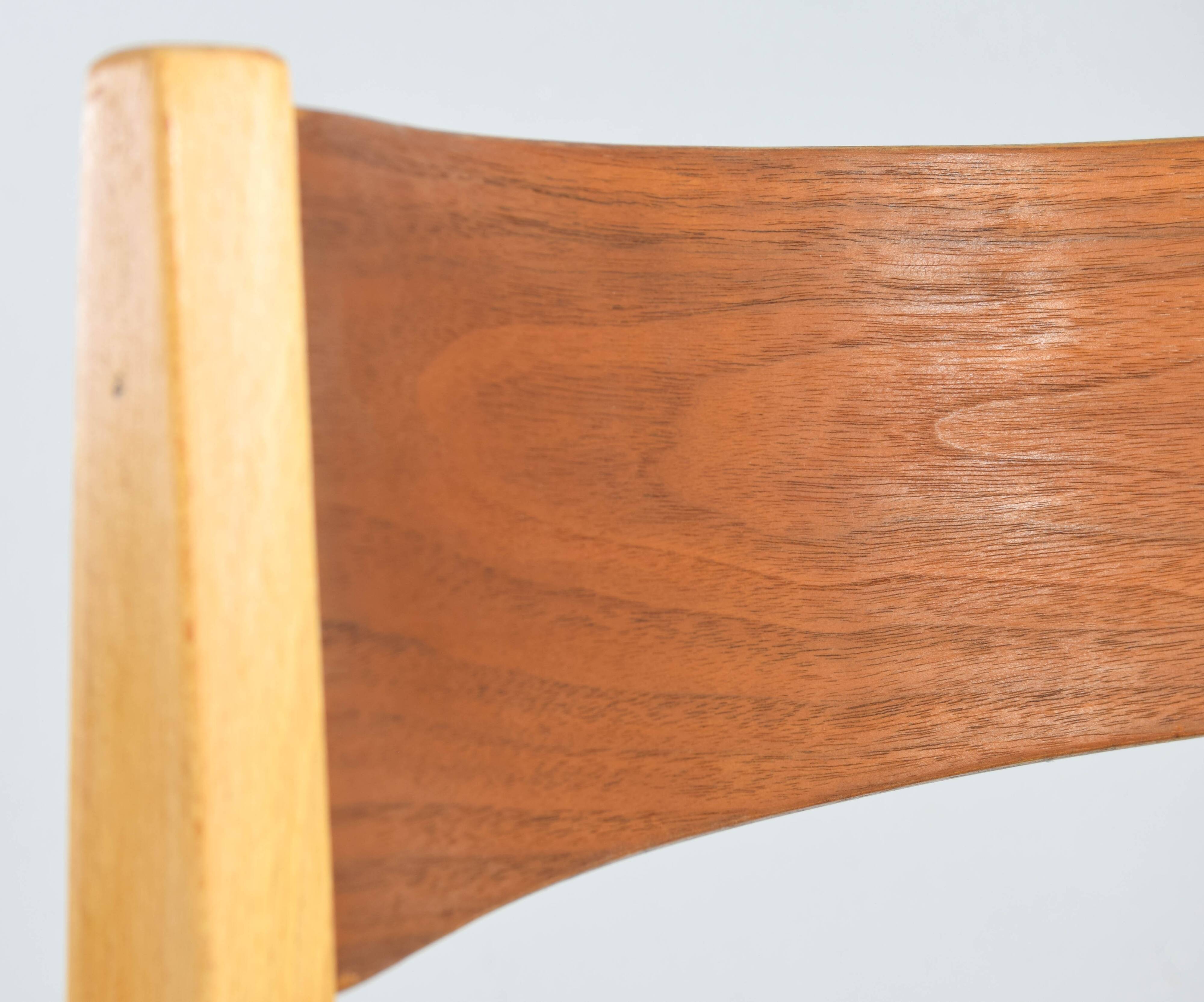 Set of Mid Century Scandinavian Modern in the manner of Cadovius Pia Chair 60s